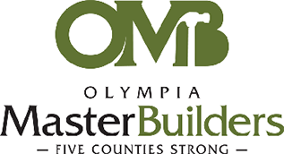 Logo for Olympia Master Builders: Green 