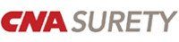 The cna surety logo is red and gray on a white background.