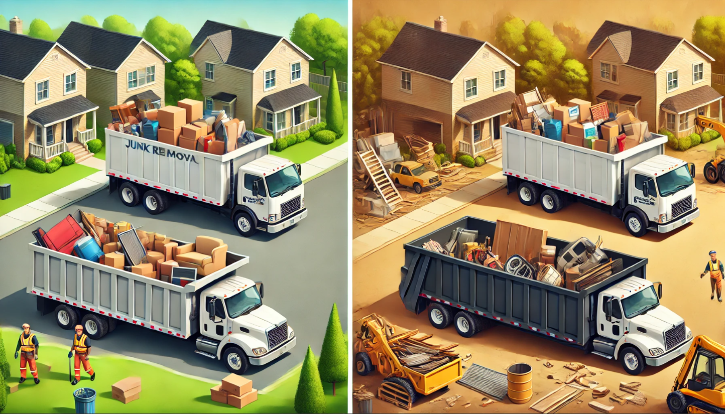 Dumpster Rental vs. Junk Removal header image