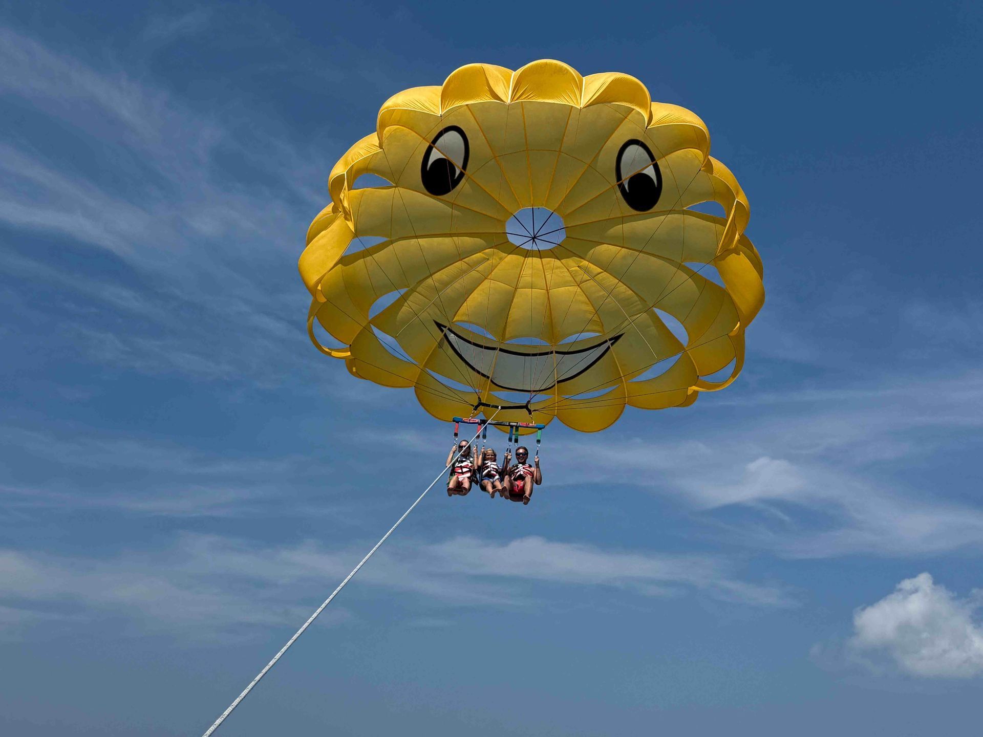 Customers enjoying parasailing in Chicago, IL