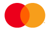 Mastercard logo: red and orange overlapping circles.