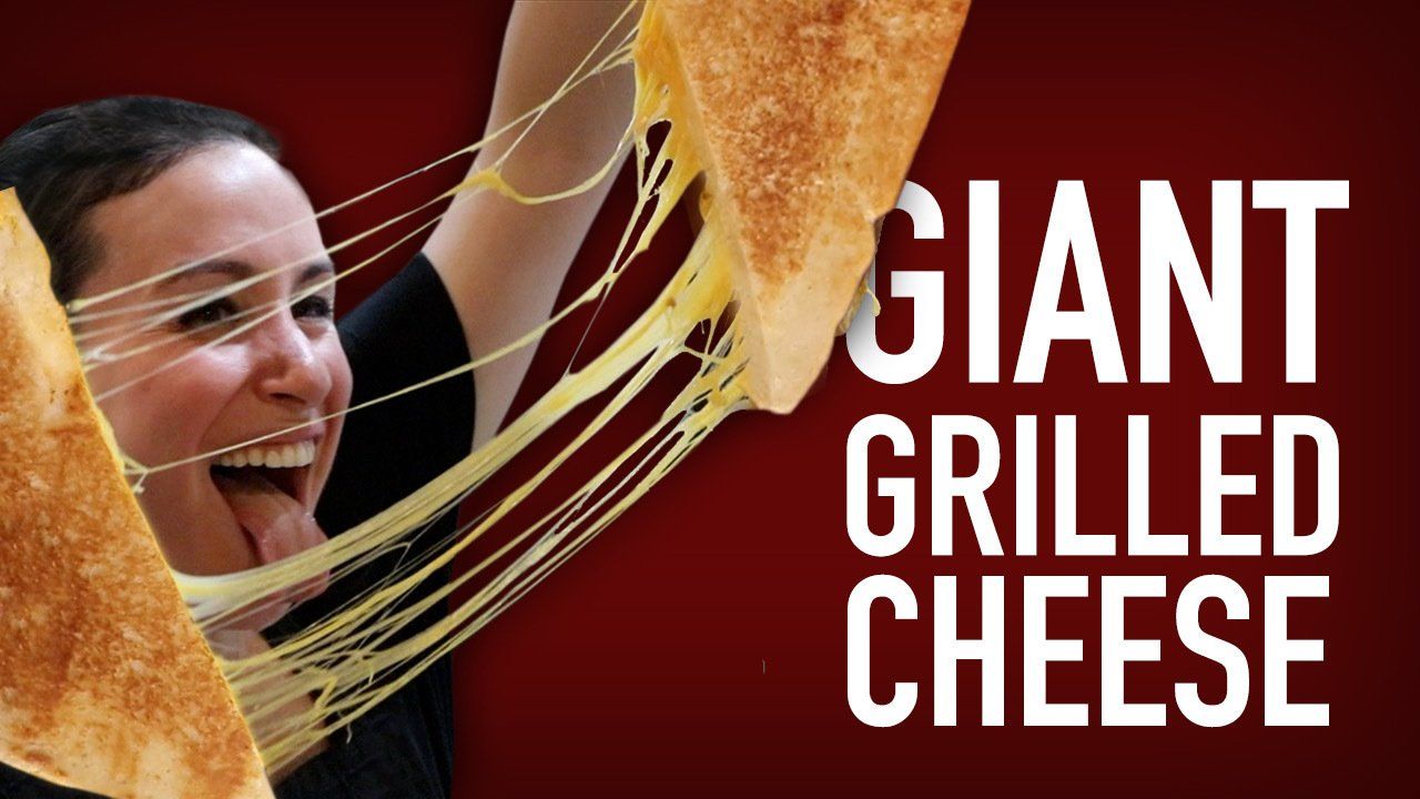 DIY GIANT GRILLED CHEESE