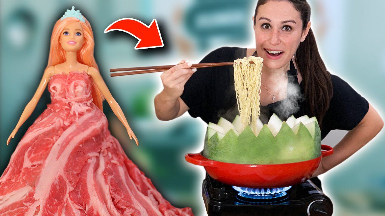 MEAT DRESS BARBIE MELON HOT POT // VERSUS