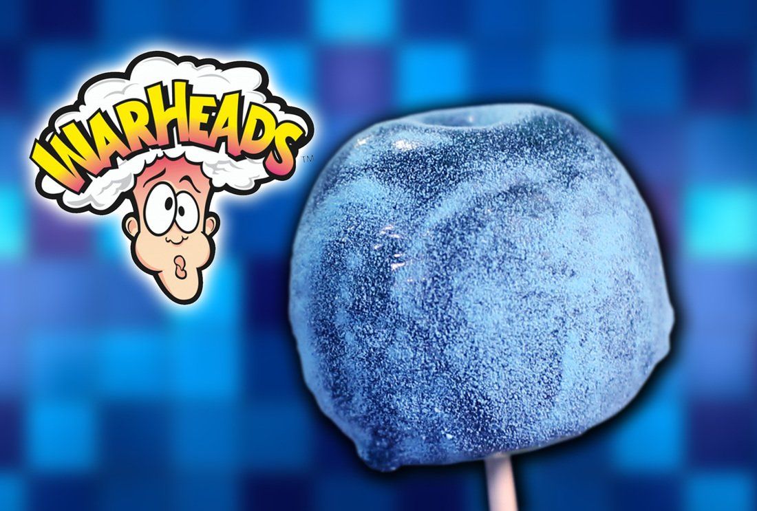 Sour Warhead Candy Apple