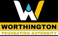 Logo for Worthington Foundation Authority: white 