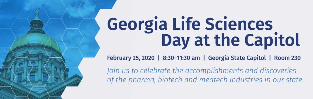 Banner for Georgia Life Sciences Day at the Capitol 2020