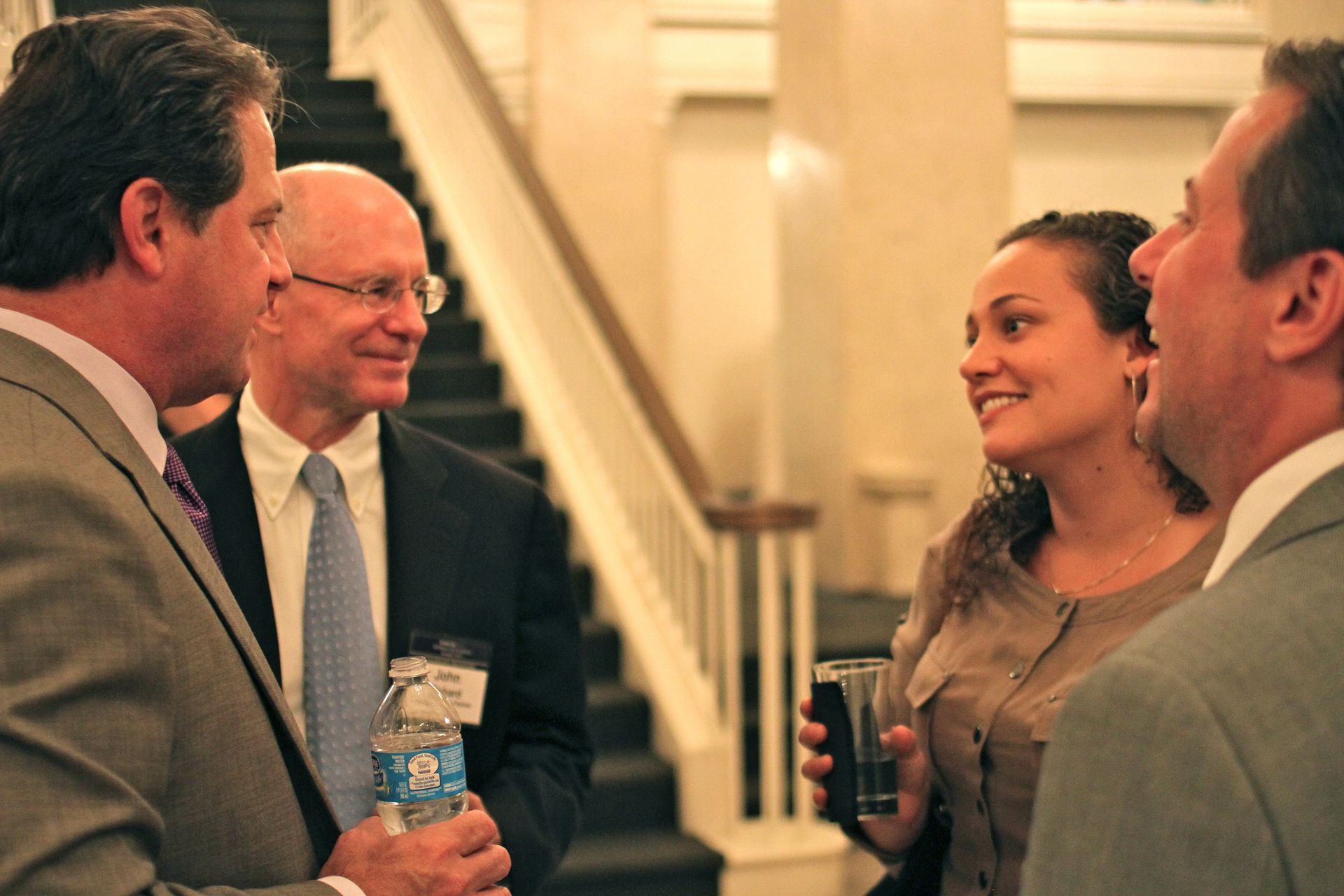 Georgia Bio members networking at the Georgia Capitol