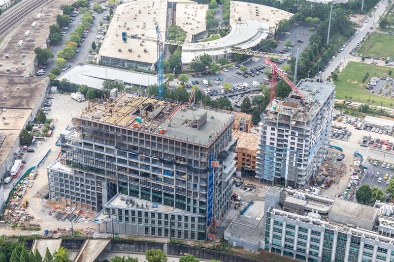 Photo of Georgia Tech's Science Square project under construction