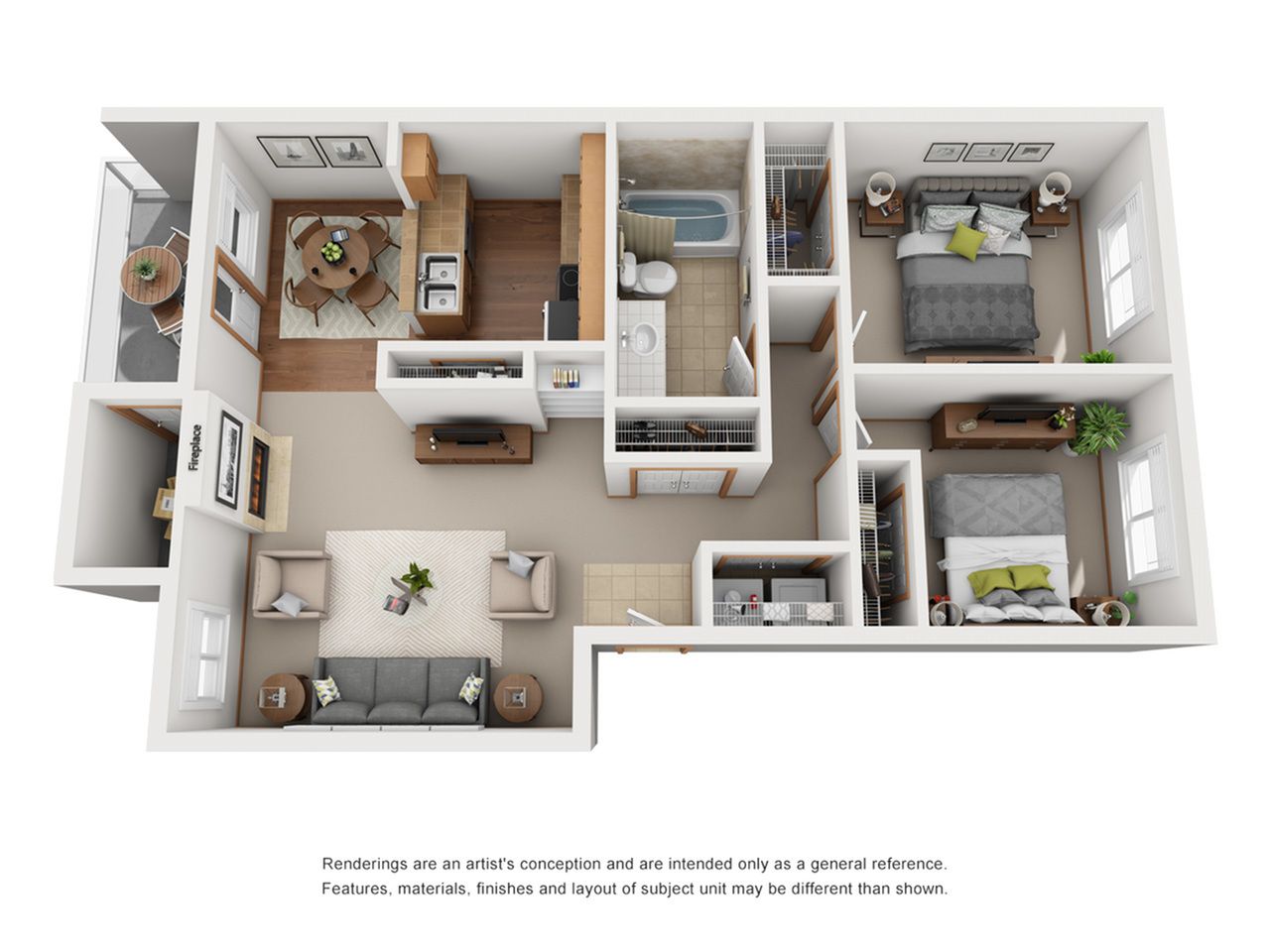 Harbor Pointe Apartments Floorplan