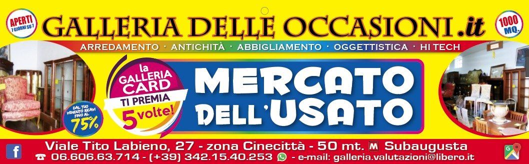 volantino negozio dell'usato