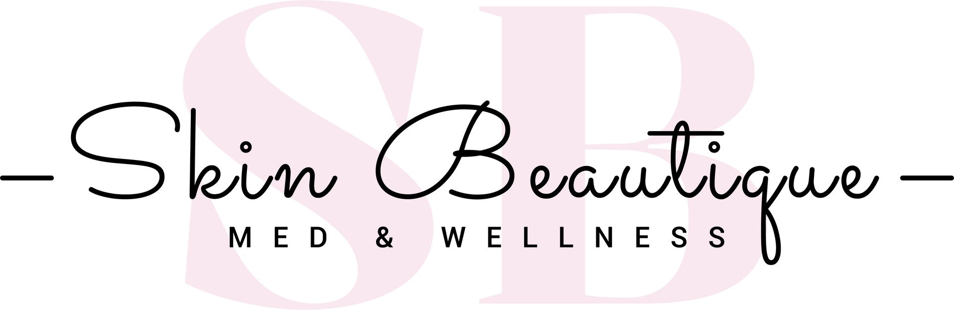 A logo for a skin boutique med and wellness company.