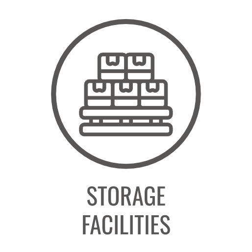 Icon of stacked boxes on a pallet, labeled 