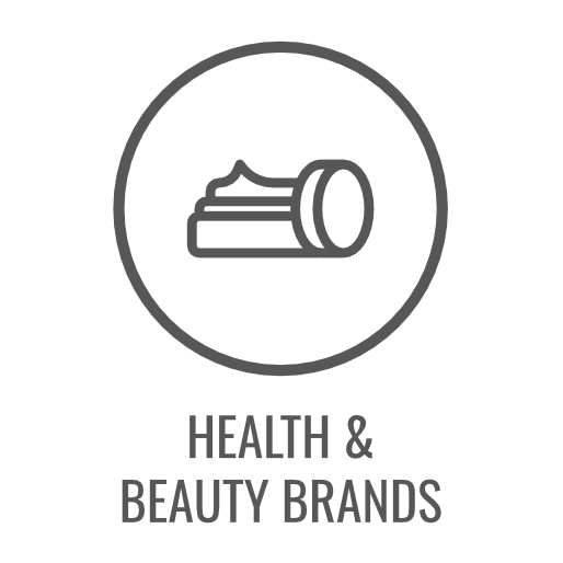 Circle icon: open jar of cream; 