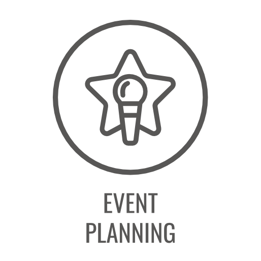 Icon: Microphone inside a star, within a circle, labeled 