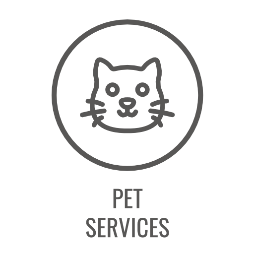 Icon of a cat's face in a circle, labeled 