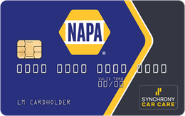 NAPA Credit Card Available