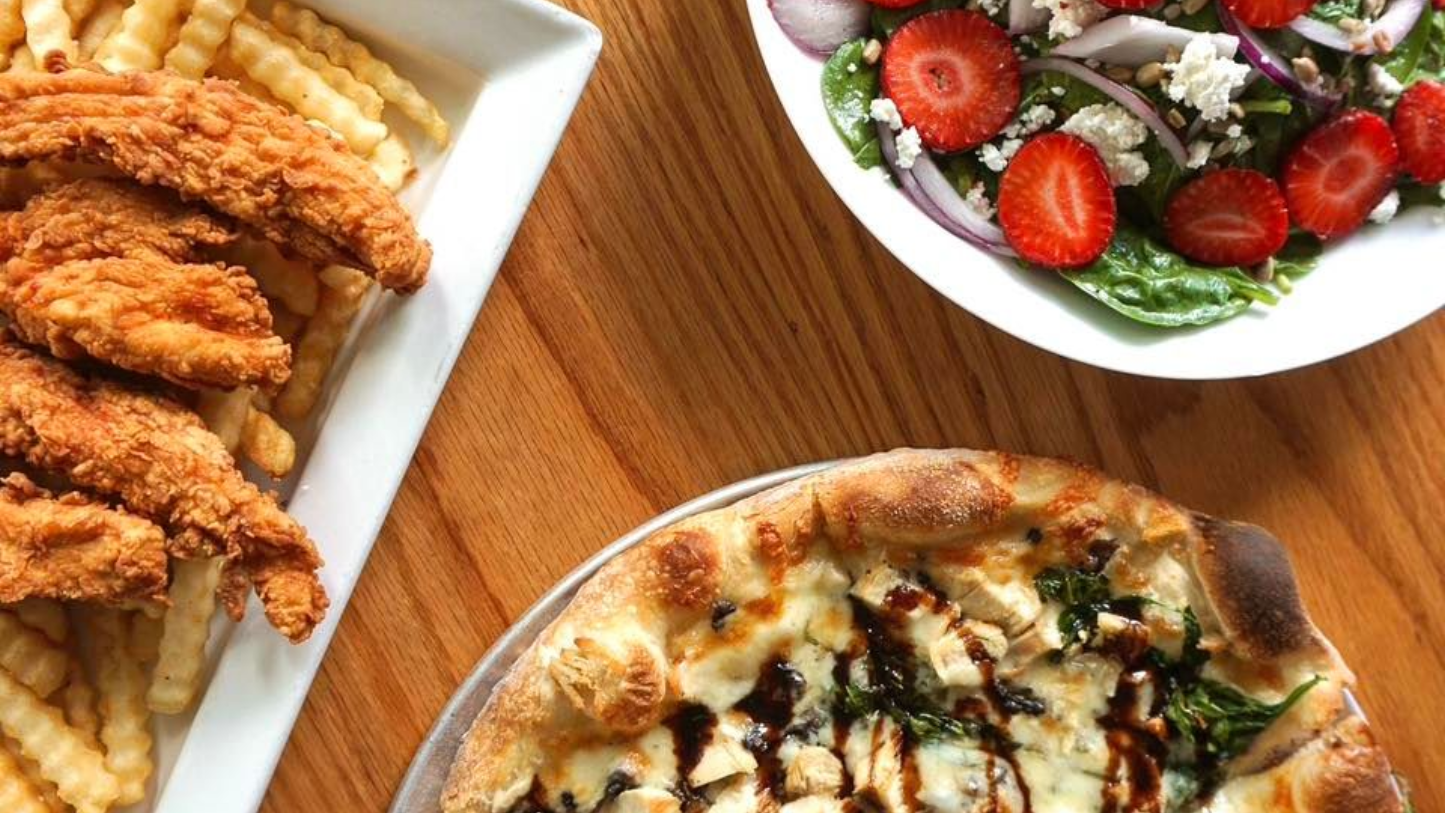Pizza, Salad, and Chicken Tenders