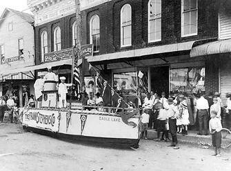 Parade float with 