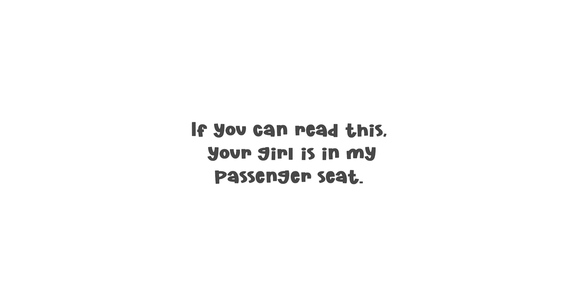 If you can read this