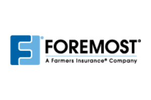 The foremost logo is a farmers insurance company