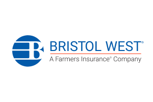 The bristol west logo is a farmers insurance company