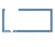 Blue-framed rectangle logo with white text, "LOGISTIC" below the frame.