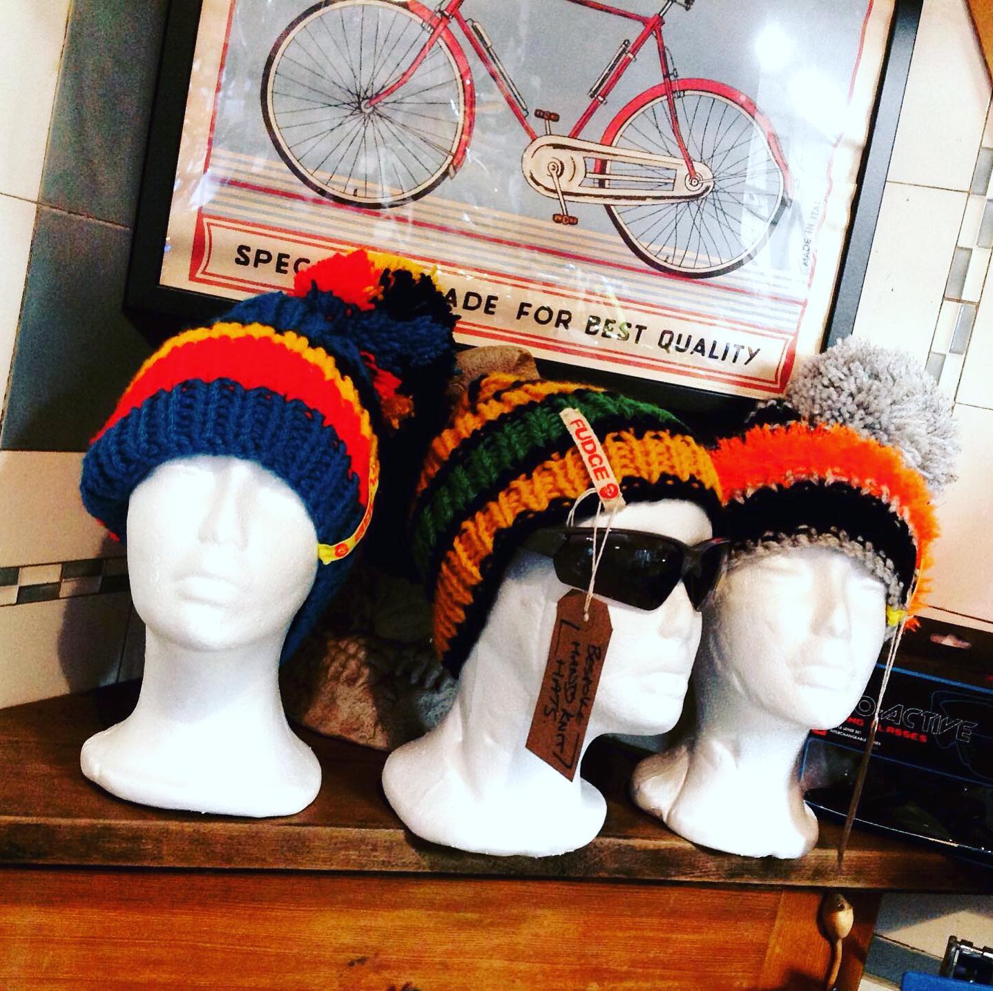 Hats at That Tiny Bike Shop