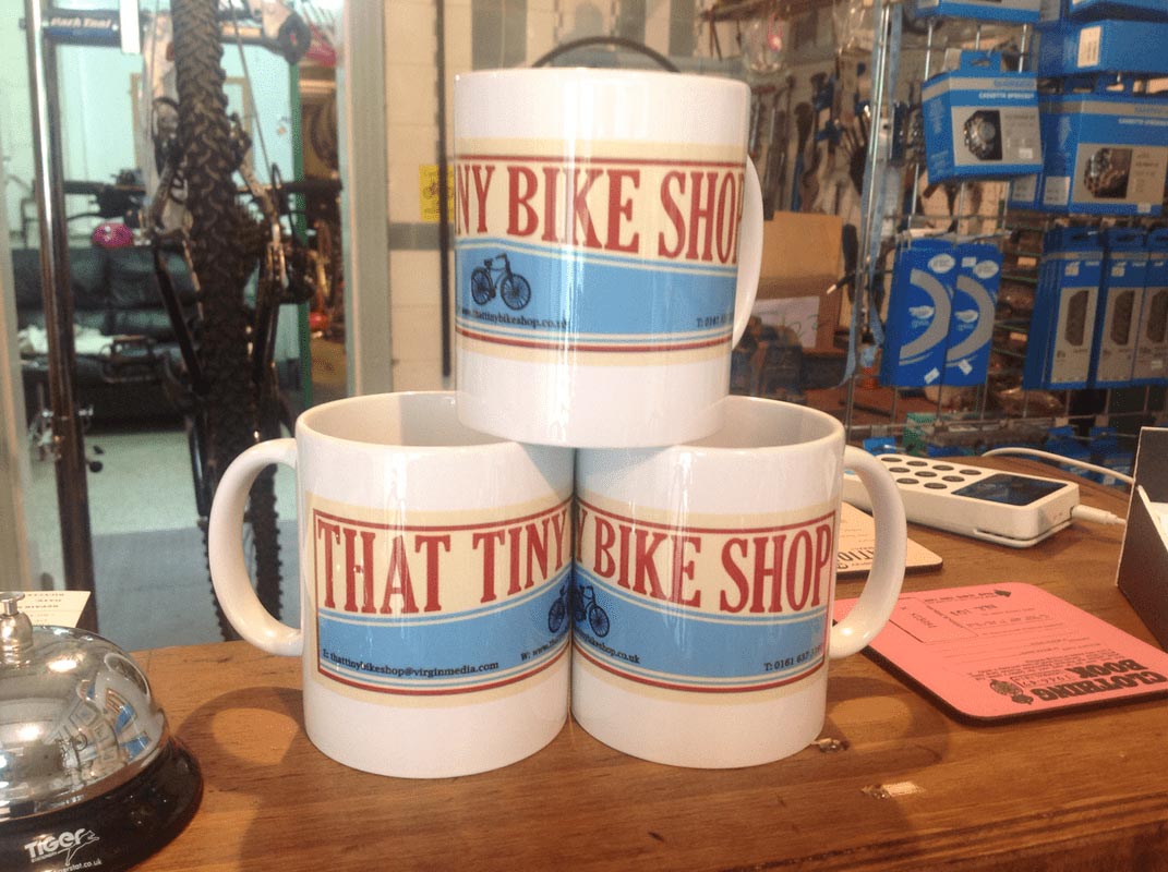 That Tiny Bike Shop mugs for sale