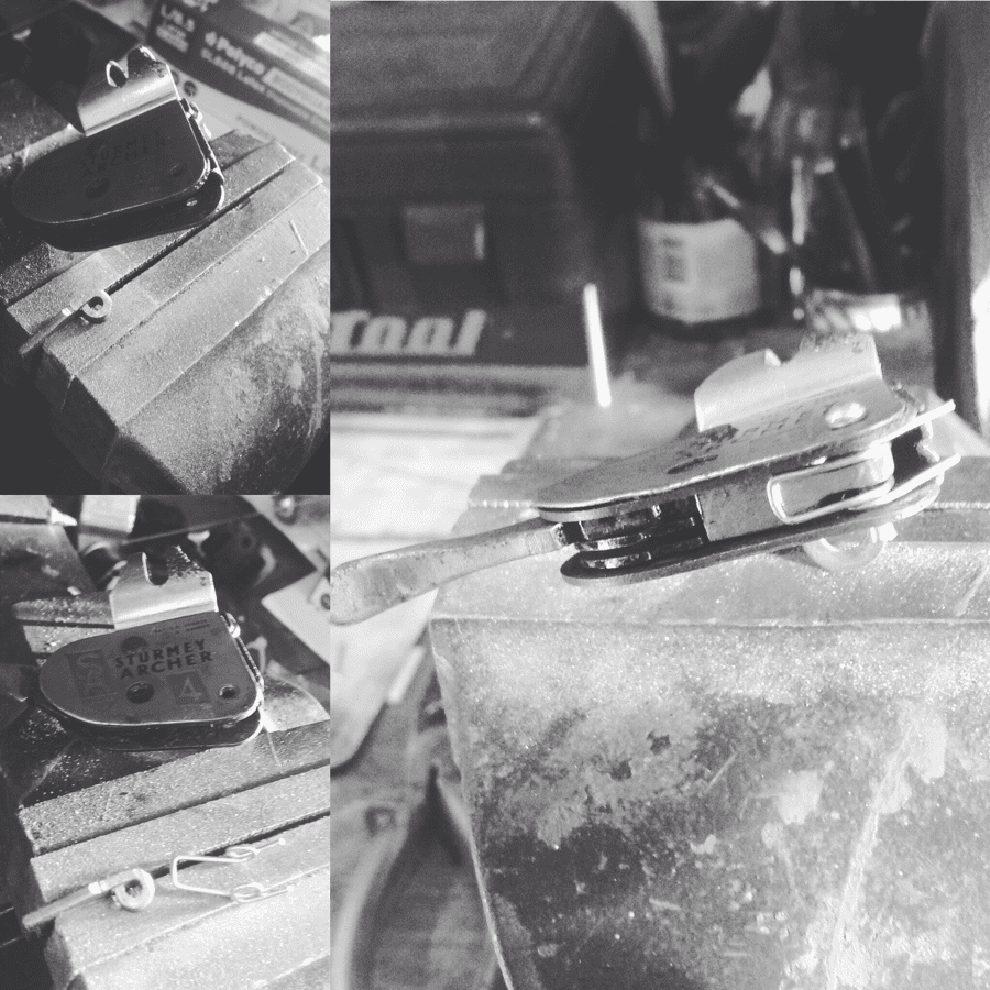 Close up shot of bike parts