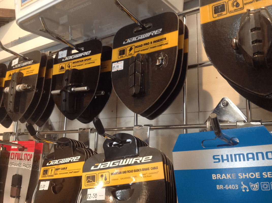 Bike spares for sale at That Tiny Bike Shop