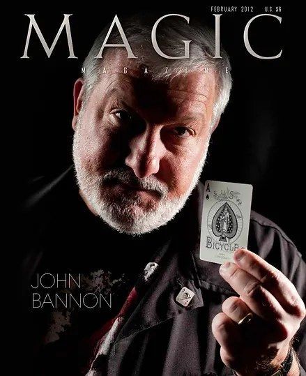 A man with a beard is on the cover of a magic magazine