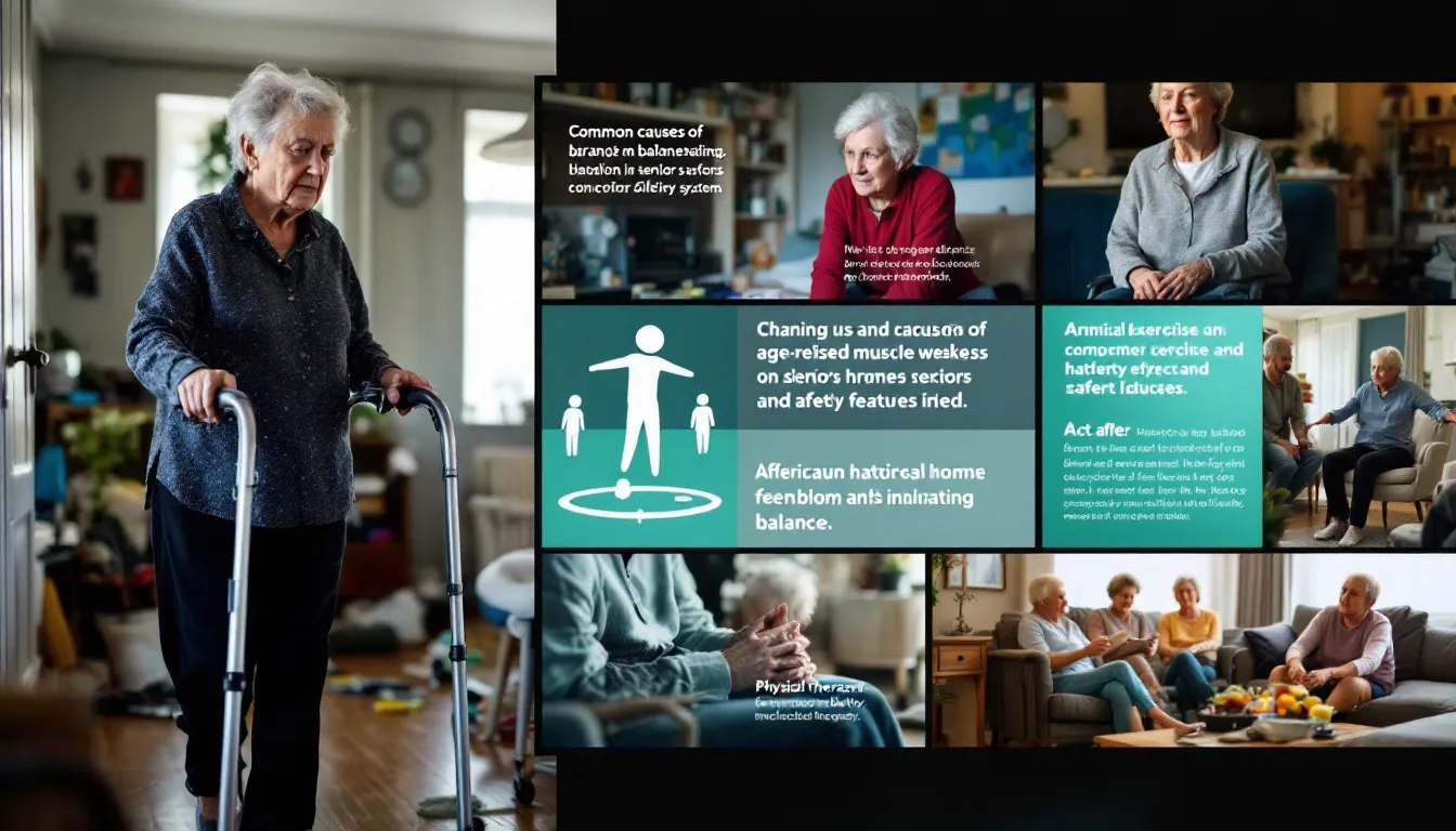Common causes of balance problems in older adults.