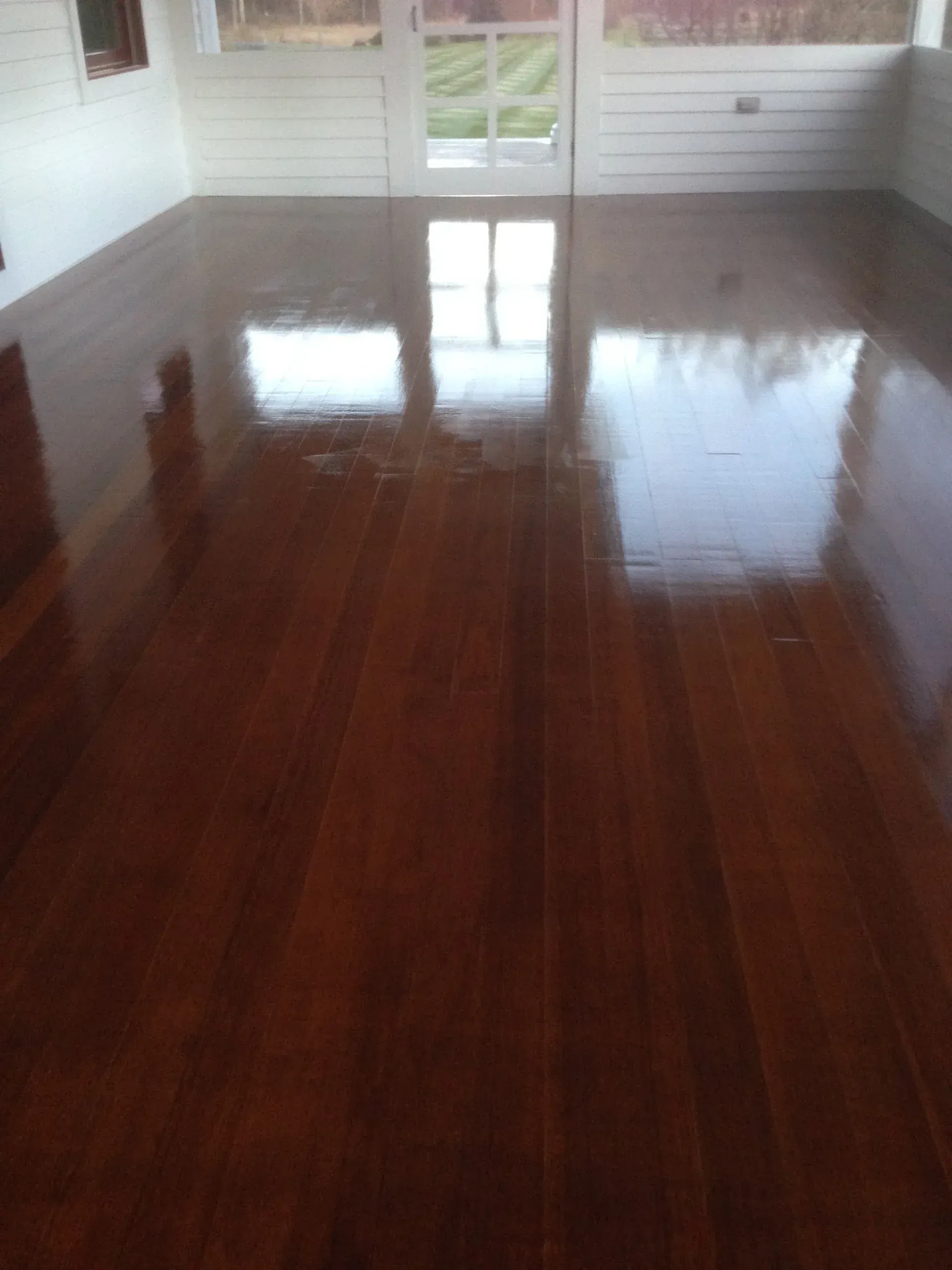 Refinished deck by Laperle Painting