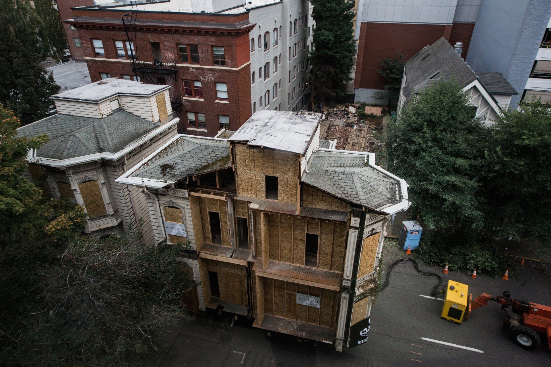The Fried-Durkheimer House, Built 1880, Moved 2017, SW Broadway Dr, Portland, Oregon.