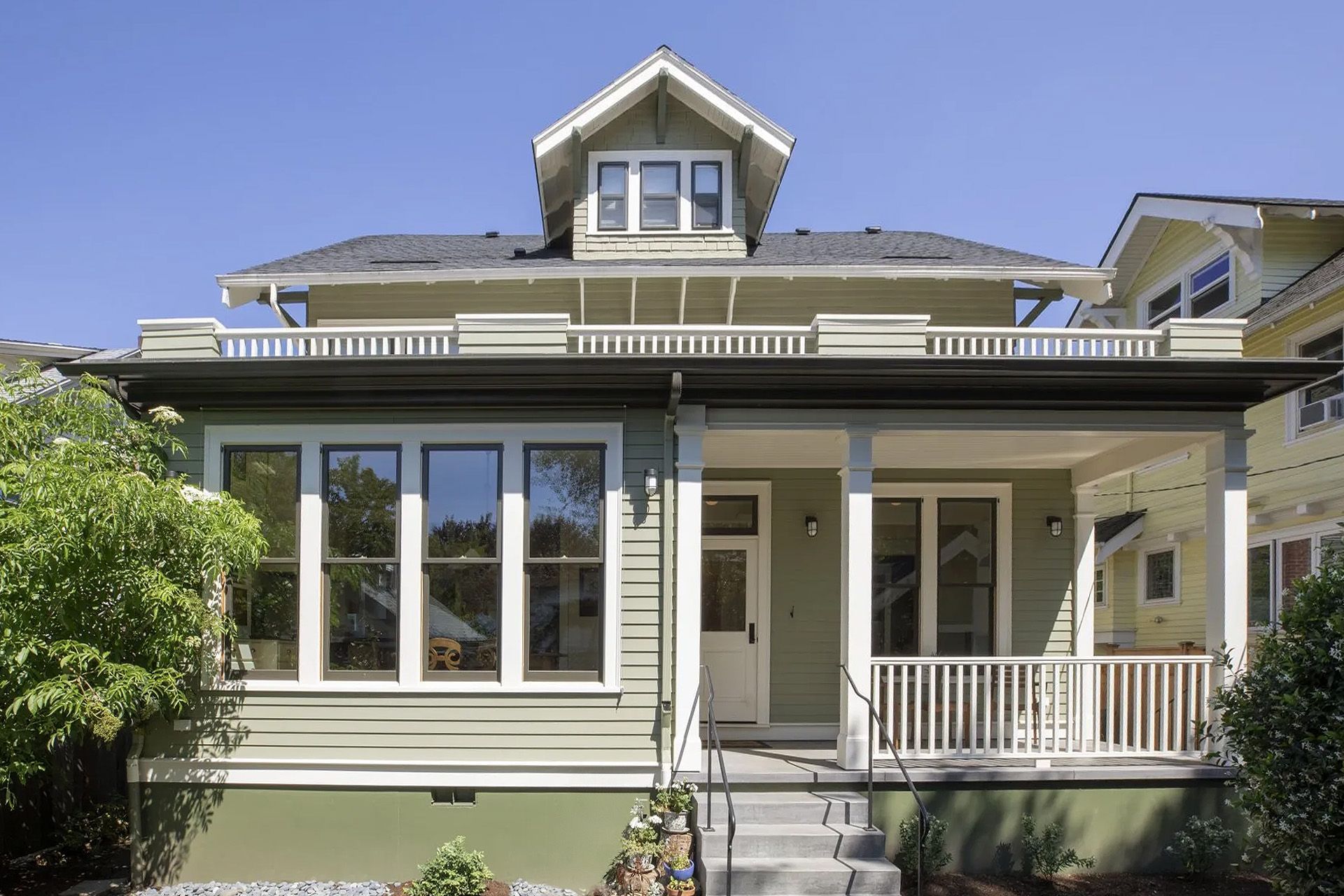 A back of house addition to a 1911 home in the Irvington Historic District