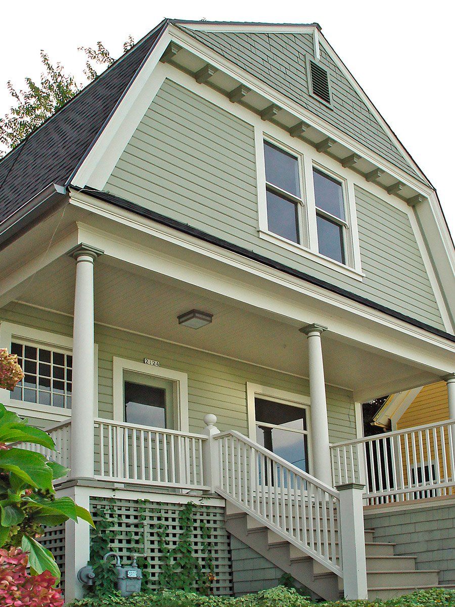 AFTER of the front porch at this Northwest Portland 1906 Dutch Colonial (Photo by Greg Kozawa)