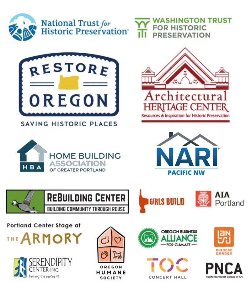 Collage of community logos that are supported by ARCIFORM