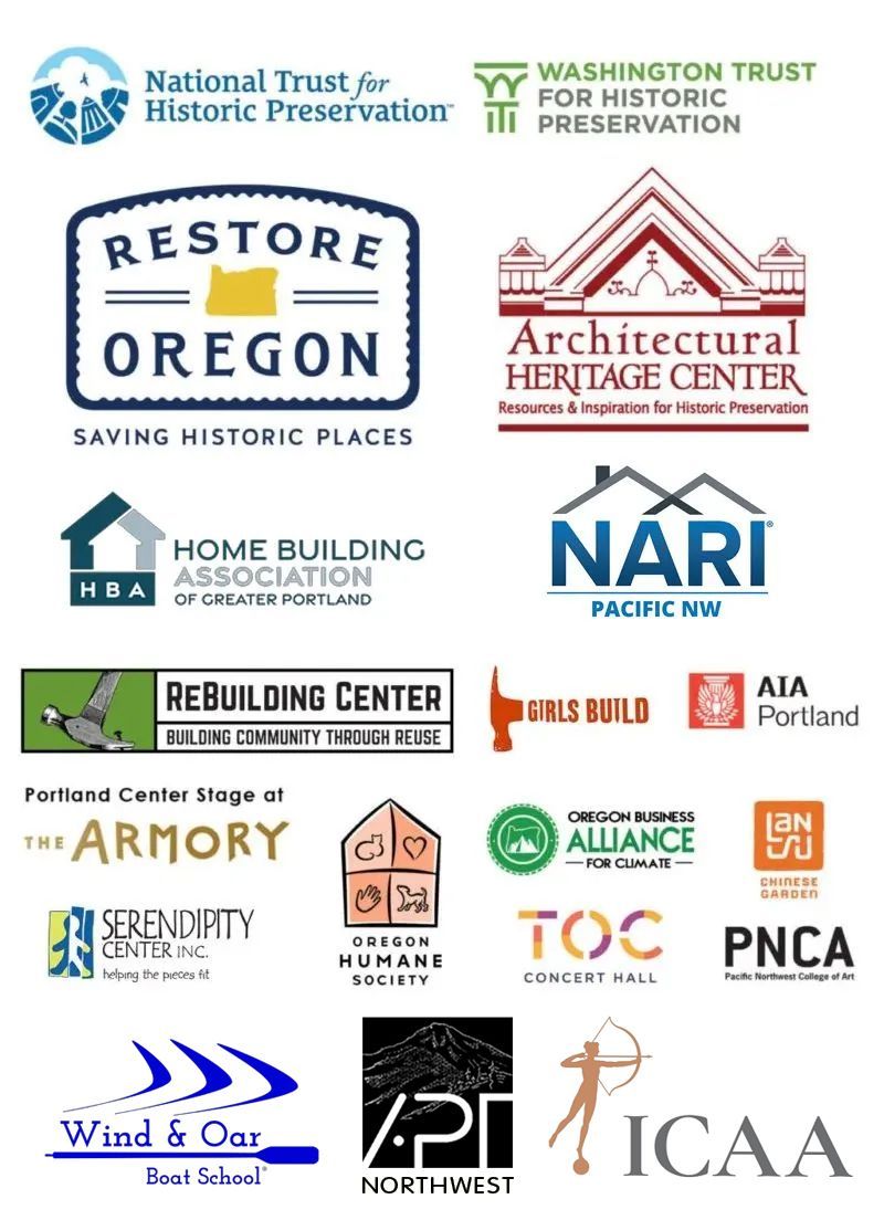 Collage of community logos that are supported by ARCIFORM