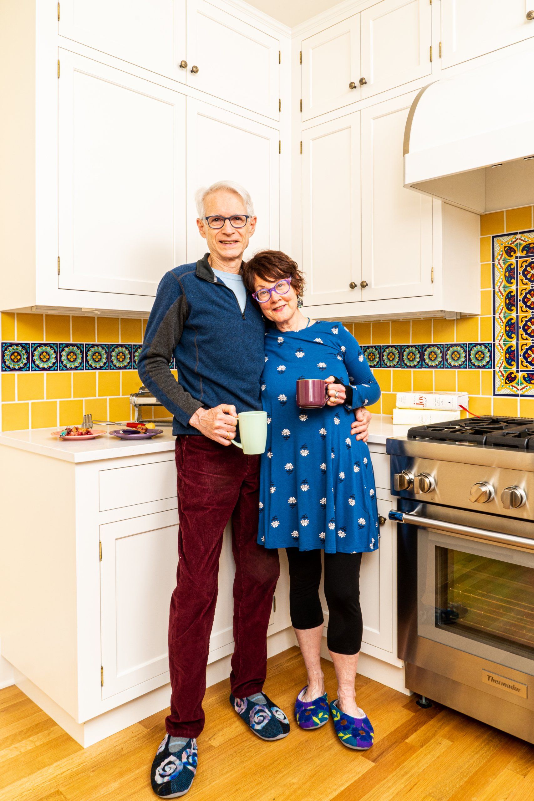 Gretchen and Jim in their newly remodeled ARCIFORM kitchen