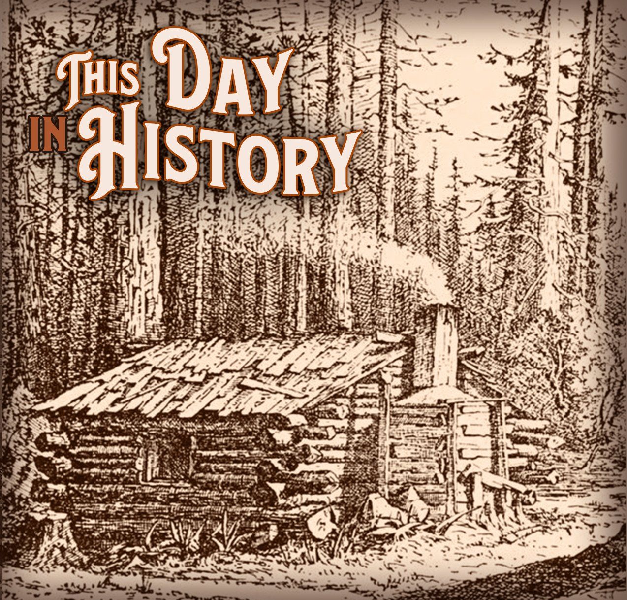 The first home in Portland was a log cabin similar to the one pictured here.