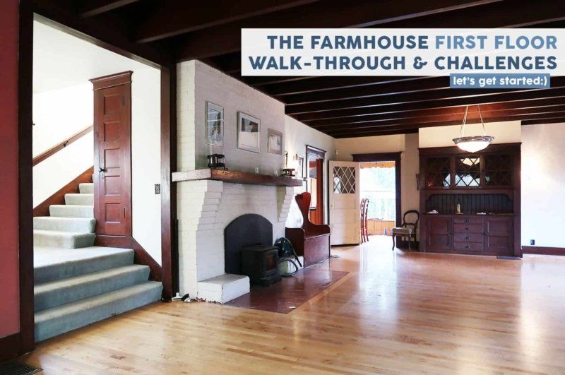 The farmhouse first floor walk through and challenge is being advertised