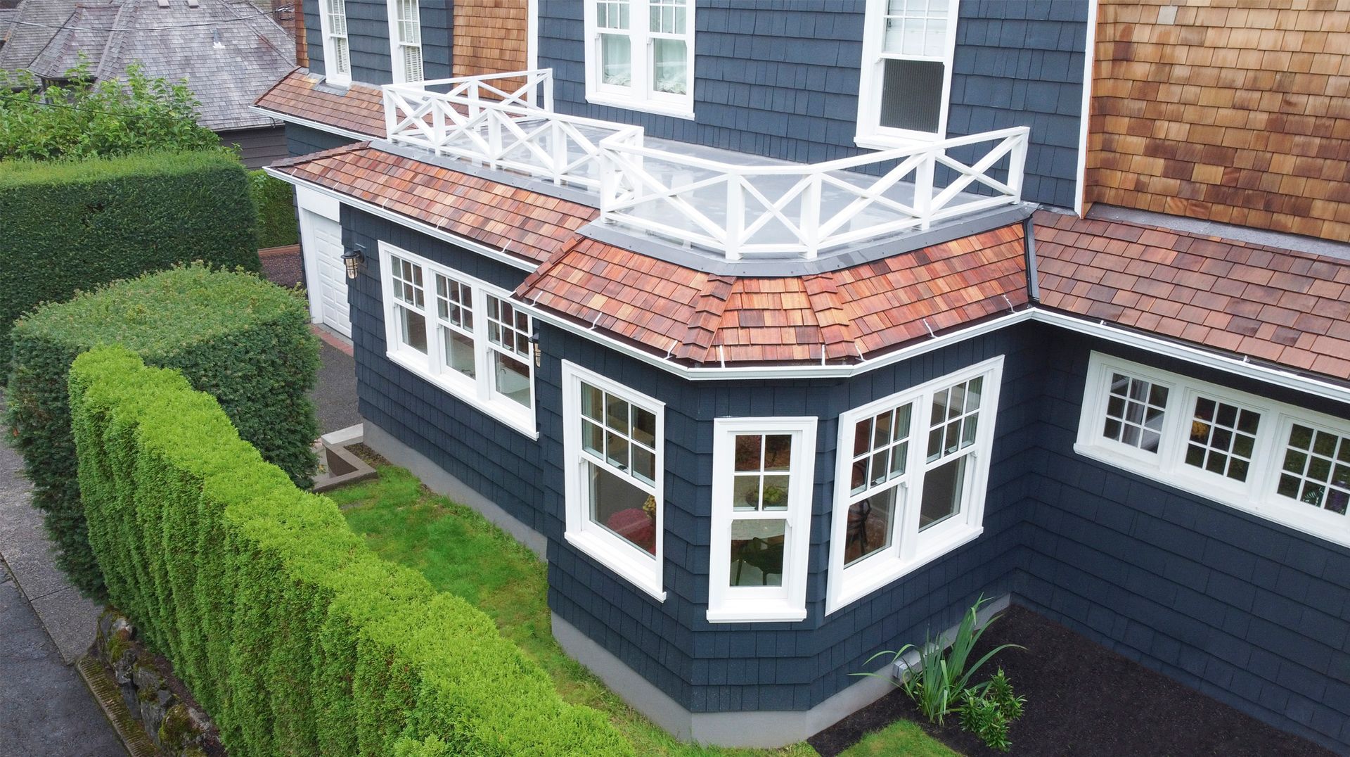 This phase of the home remodel includes an addition at the kitchen and opening up servant’s stairs to the family room.