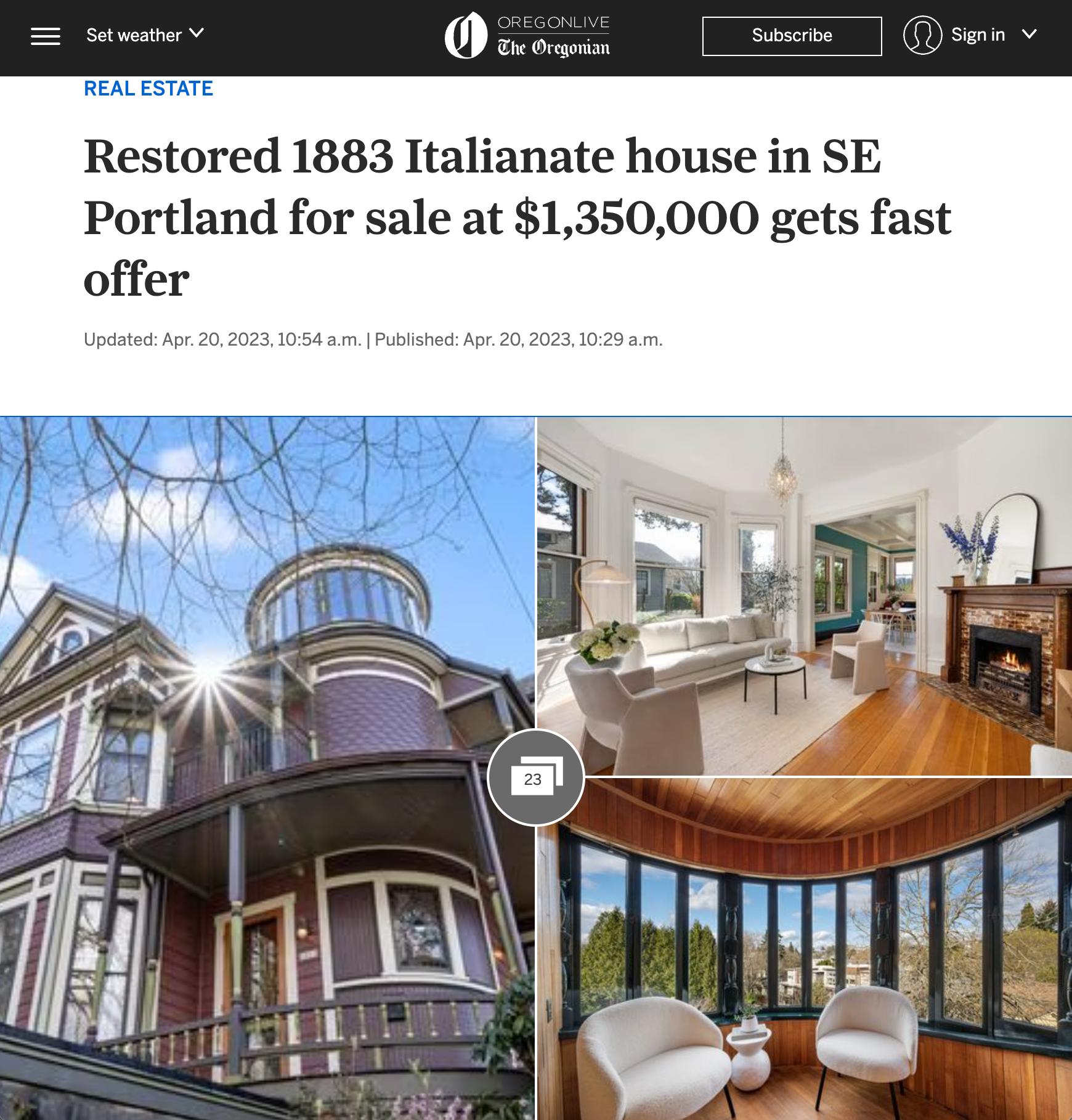 Restored 1883 italianate house in se portland for sale at $ 1,35,000 gets fast offer