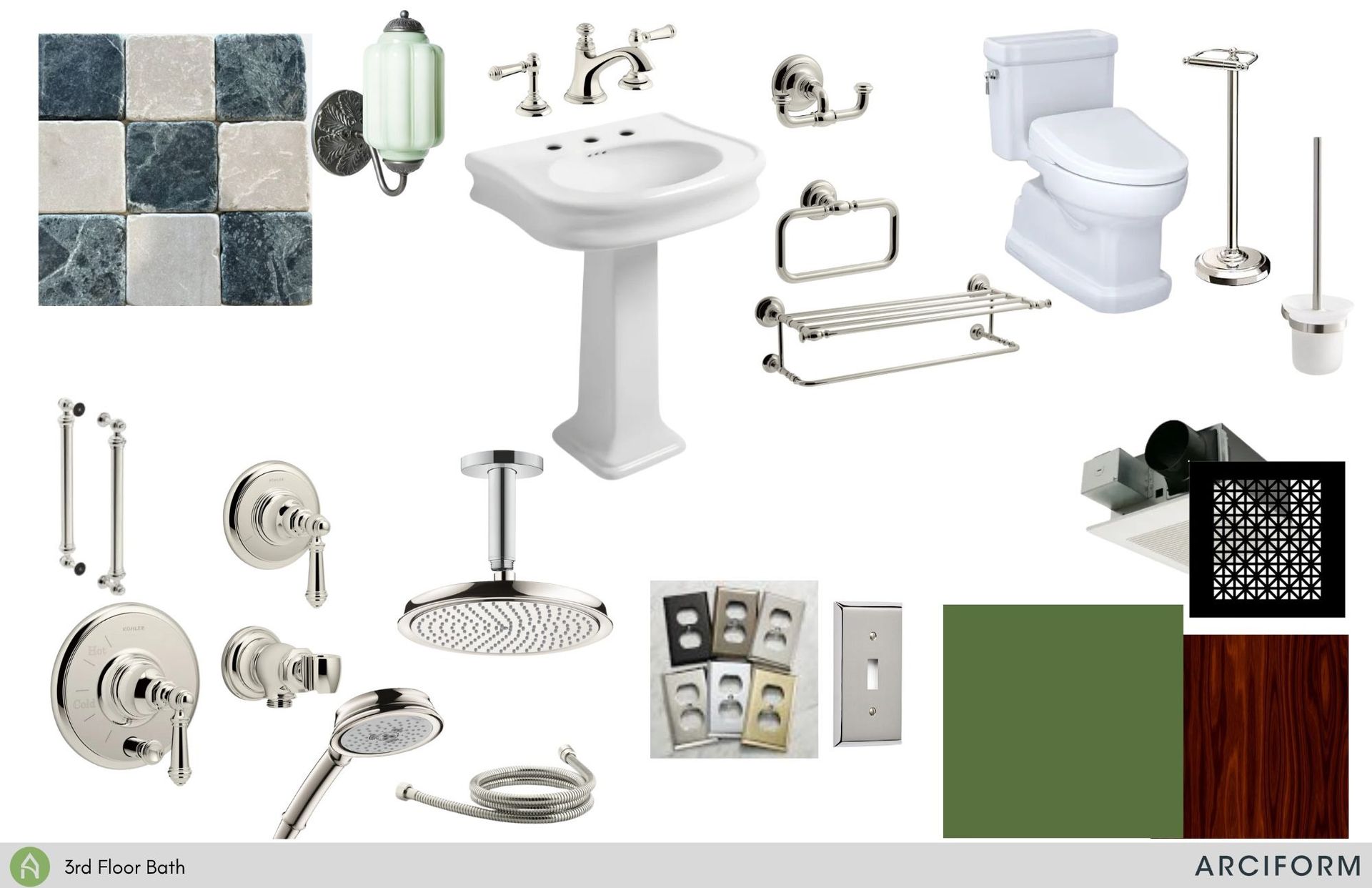 Selecting fixtures and finishes that determine the look of your new bath is where the fun begins.