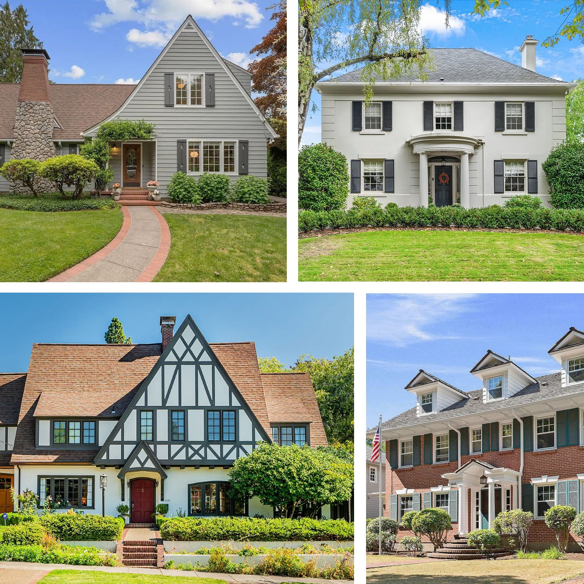 Built primarily in the 1910s through 1930s, prominent home styles include English Arts & Crafts, Tudor, and Colonial Revival. 