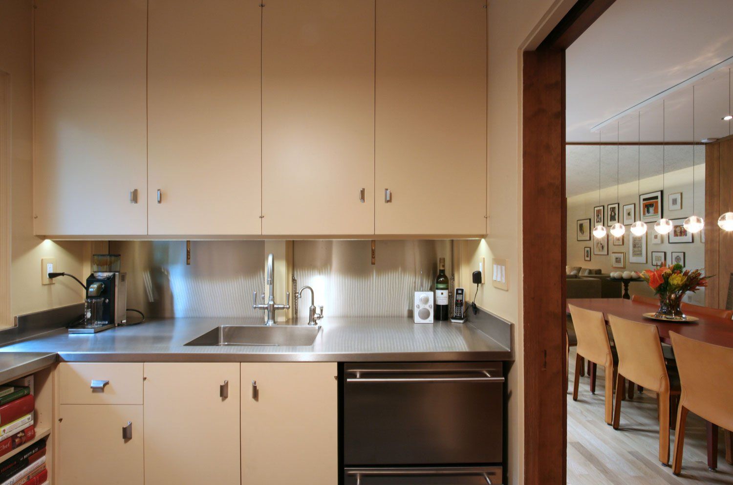 The new cabinets and counters appear to have been here forever.