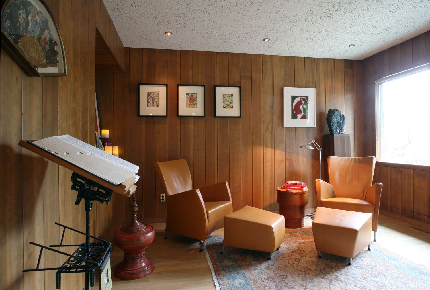 Inside the front door you step into the restored entry, a quiet place to visit.
