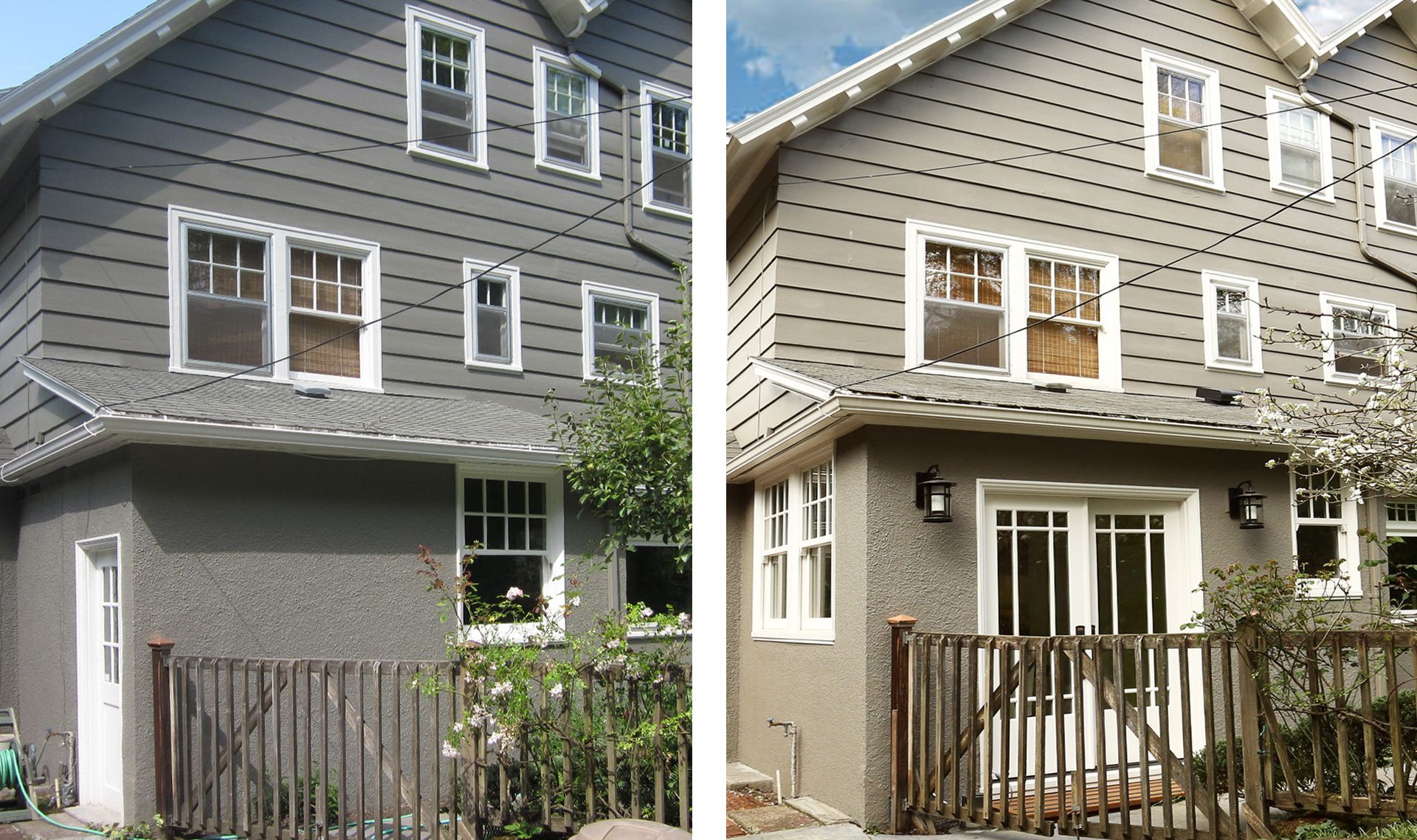 Arciform's kitchen remodel in this NW Portland Arts & Crafts style home included new French doors and a double hung window, triggering historic design review. 