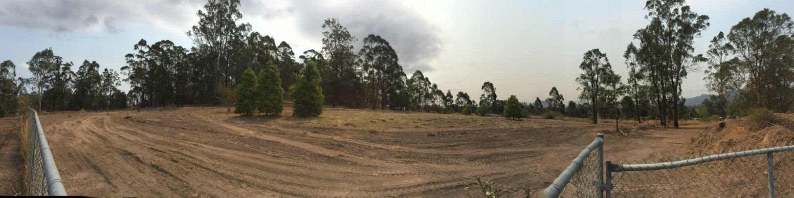 A Panoramic View of a Field With Trees in the Background — Jeff Pearce Tree Services in Forster, NSW