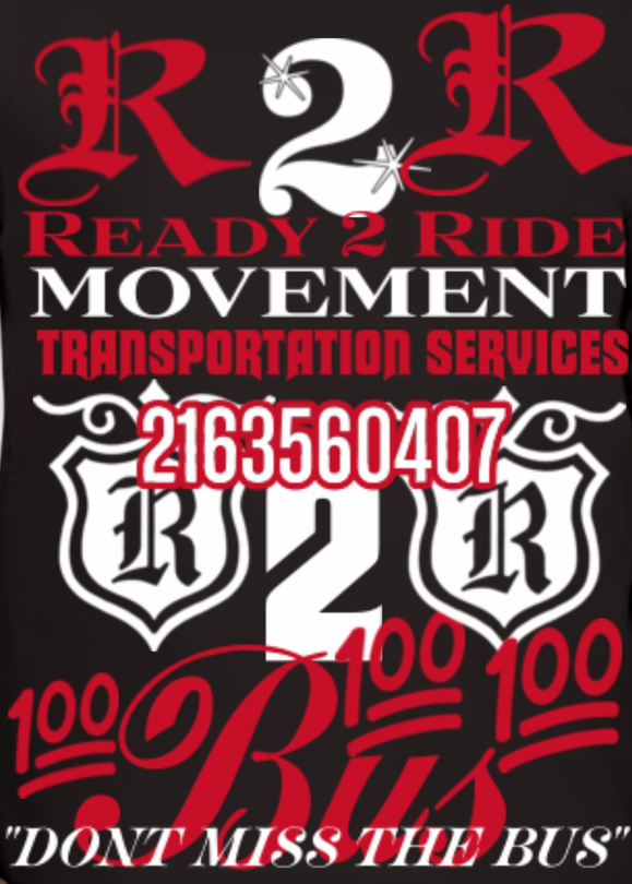 A poster for ready 2 ride movement transportation services